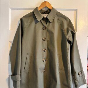 Point Zero Cotton Trench Coat - Army green, XS